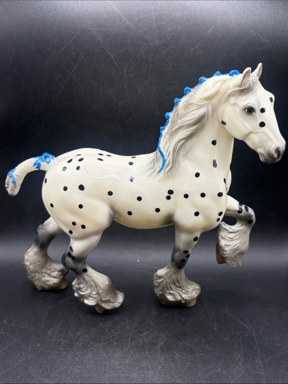 Breyer Triton Glossy Leopard Appaloosa Blue Ribbons Horse Retired Web Exclusive